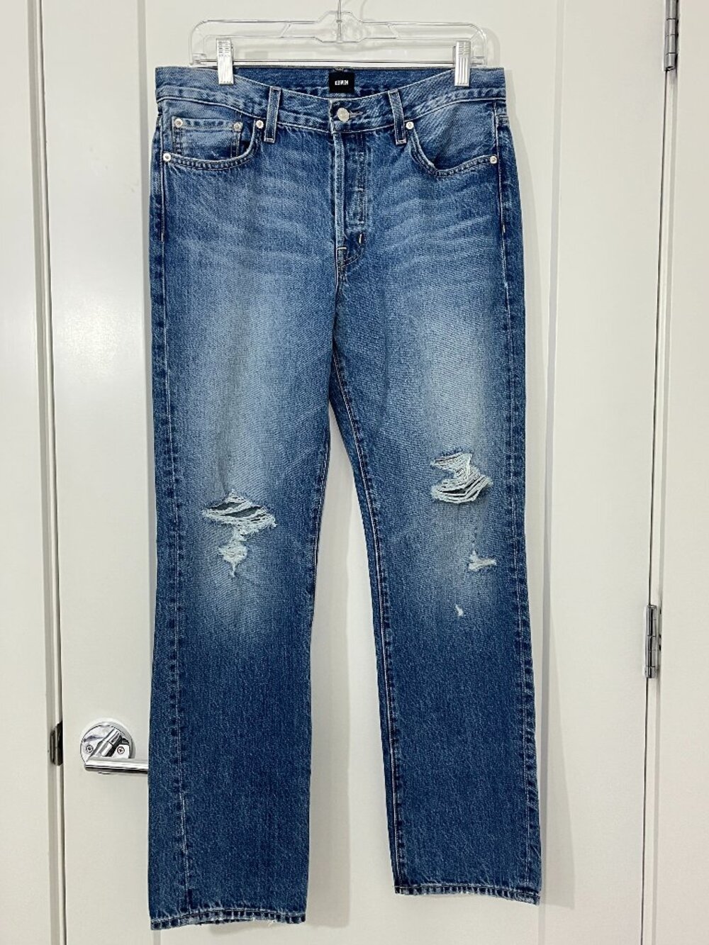 Edwin Size 27 Blue Distressed Denim Jeans